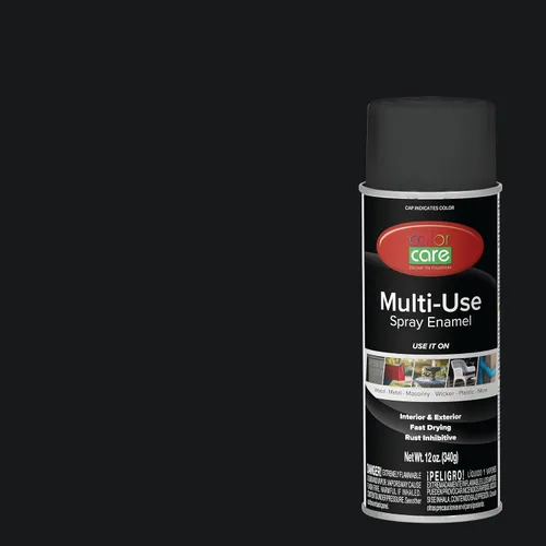 Miniatura 33 de Pintura en aerosol, 12 onzas, paquete de 6 (mezcla de colores cálidos: blanco brillante, rojo rubí, naranja, amarillo, marrón, negro brillante)