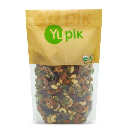 Yupik Organic Protein Boost Trail Mix, 2.2 libras, una mezcla de anacardos, almendras, semillas de calabaza, nuez, arándanos, paquete de 1