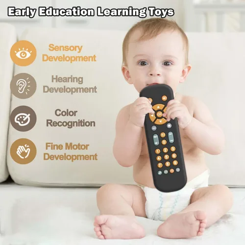 Miniatura 5 de Baby TV - Juguete de control remoto con luz y sonido realistas Baby TV Remote Control Toy with Music - English, French and Spanish 3 Language for