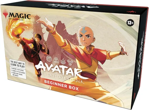 Magic: The Gathering | Avatar: The Last Airbender Caja para Principiantes | Juego de cartas para 2 jugadores | Incluye 2 mazos tutoriales, 8 medios