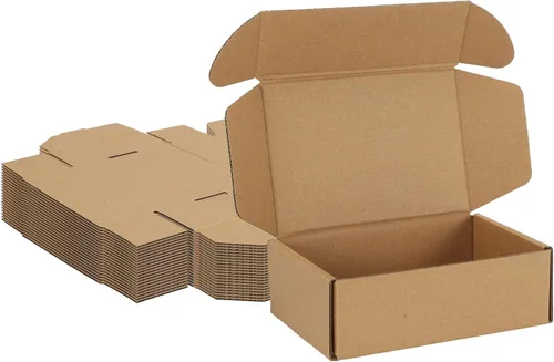 Miniatura 49 de MEBRUDY Cajas de envío de 4 x 4 x 2 pulgadas, paquete de 100 unidades, pequeñas cajas de cartón corrugado para enviar por correo, embalaje de Marrón
