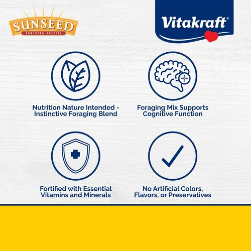 Miniatura 2 de Sunseed Vita Prima Conure Food - Mezcla rica en nutrientes con frutas, verduras y semillas que apoya plumas, ojos y energía activa saludables