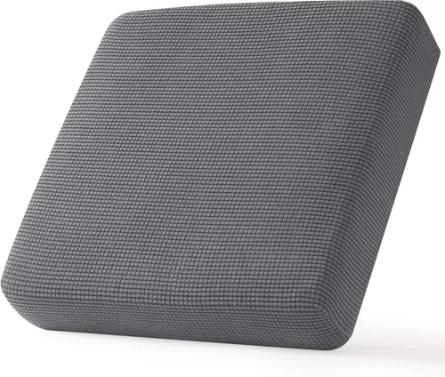 Miniatura 95 de CHUN YI - Funda elástica de cojín para sofá biplaza, funda de asiento de sofá con tela jacquard de elastano (mediana, color marfil blanco)