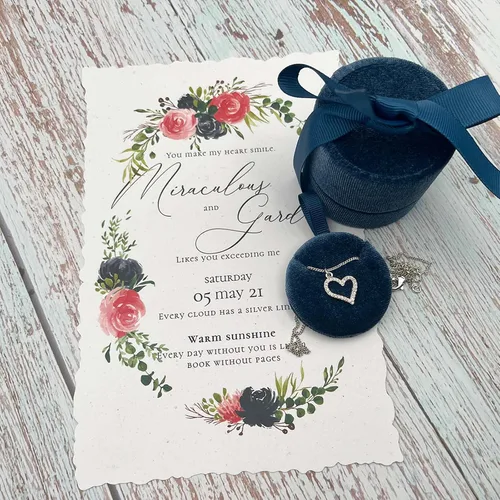 Miniatura 3 de Beatilog Caja de regalo pequeña para collares, estuche con colgante de terciopelo, portátil, redondo, para almacenamiento de joyas con elegante lazo