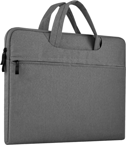 Miniatura 2 de Bolsa para portátil de 15.6 pulgadas, tela resistente a los arañazos, asas resistentes dobles, compatible con portátiles de 15.6 pulgadas y menos