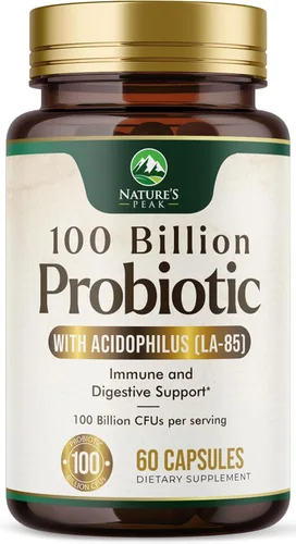 Probióticos 100 mil millones de UFC por porción, 16 cepas probióticas de primera calidad, apoyo inmunológico, salud intestinal, estreñimiento