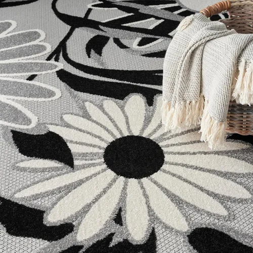 Miniatura 7 de Nourison Home Aloha - Alfombra beige de 2 pies 3 pulgadas x 12 pies, fácil de limpiar, no se desprende, para dormitorio, sala de estar, comedor