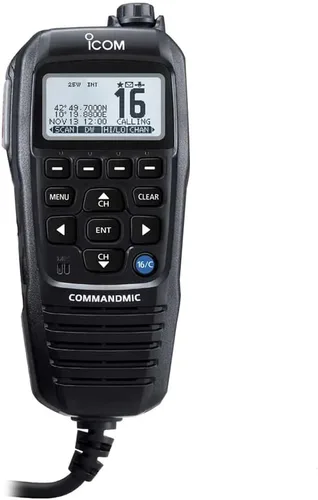 ICOM IV Command Mic, negro