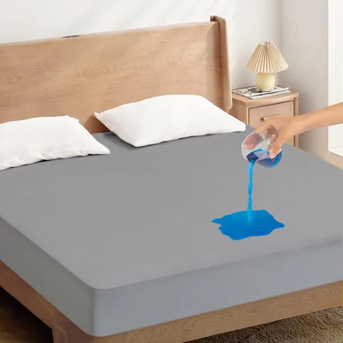 Miniatura 6 de Protector de colchón Twin impermeable, funda protectora de colchón tamaño Twin para cama de niños, sábana bajera suave y transpirable para cama