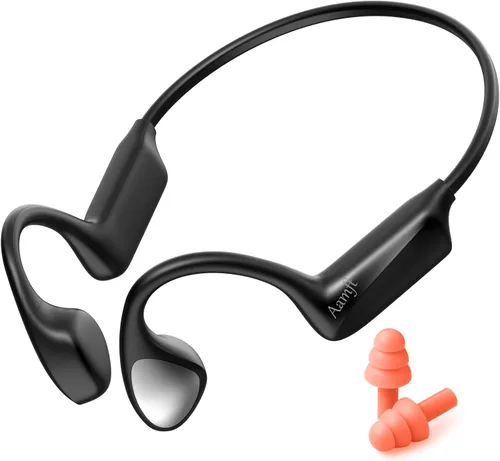 Auriculares de Conducción Ósea - Auriculares Bluetooth 6.0 de Oído Abierto, Auriculares Inalámbricos con Micrófono y Ajuste Cómodo, 10 Horas de