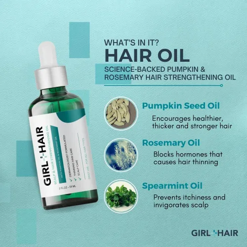 Miniatura 5 de GIRL+HAIR Juego de cuidado del cuero cabelludo ACV enjuague capilar + aceite para el cuero cabelludo y el cabello Vinagre de sidra de manzana