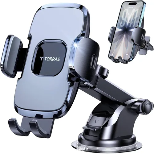 TORRAS - Soporte para teléfono móvil 3 en 1, compatible con iPhone 12 11 Pro Max SE XS XR 8 Plus Galaxy S20 Note 20 Ultra