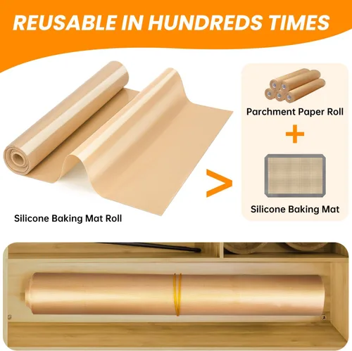 Miniatura 7 de Rollo de silicona para hornear, antiadherente, el mejor alemán, resistente al calor, tapete de silicona para hornear, tapete antideslizante