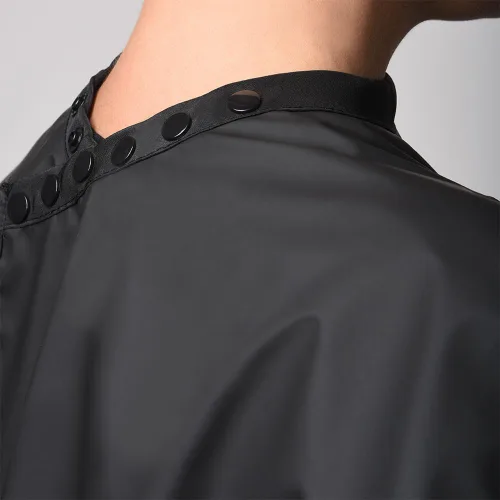 Miniatura 2 de FRAMAR Capa de salón con cobertura de color – Capa para cabello con cierre de presión y pecho goma, para teñido del cabello, suministros