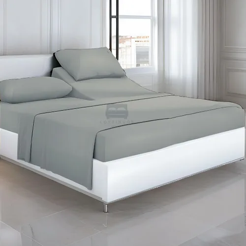 Miniatura 26 de Cottingon Juego de sábanas de 4 piezas para camas ajustables, 100% algodón egipcio de 28 pulgadas, hojas de cabeza flexible para dormir con números