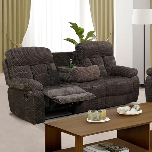 Miniatura 35 de Juego de sofá reclinable para muebles de sala de estar, juego de sofá y silla reclinable de pana verde, tela manual, sofá reclinable de 3 plazas
