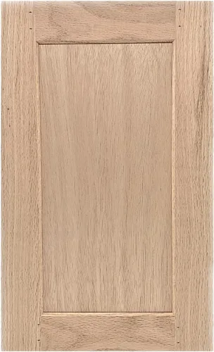 Miniatura 2 de Puerta de gabinete de cocina de roble inacabada estilo shaker de 11 x 18 pulgadas, reemplazo