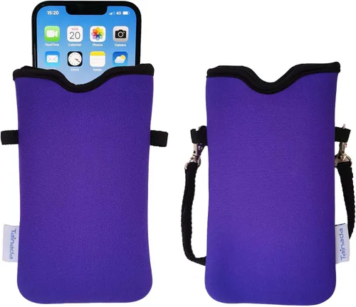 Miniatura 103 de Tainada Funda Estuche Bolsa de Neopreno para Teléfono para Hombres y Mujeres con Correa Cruzada/Cordón para el Cuello para iPhone 17/16/15 Pro Max