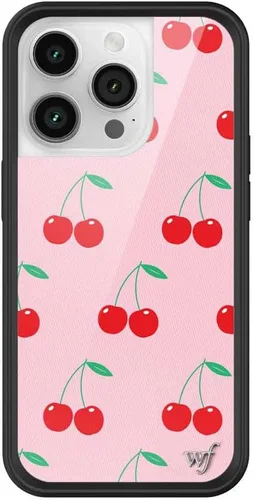 Miniatura 40 de Wildflower Carcasas – Compatible con iPhone 14 Pro Protector negro parachoques, certificado de prueba de caída de 6.5 pies, propiedad de mujeres