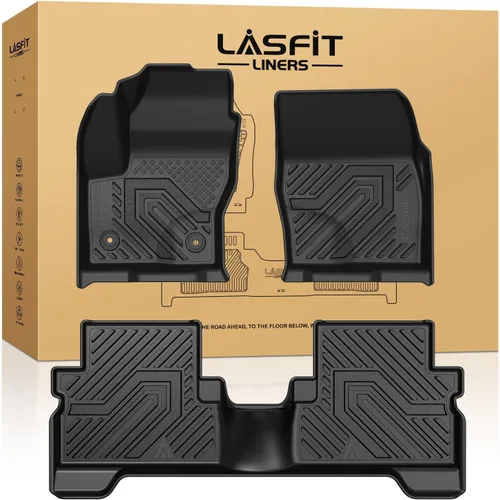 Miniatura 14 de LASFIT Alfombrillas delanteras para Ford F-150 2015-2026 F150 Lightning 2022-2025 SuperCrew & Super Cab Alfombra para todo tipo de clima, tapetes