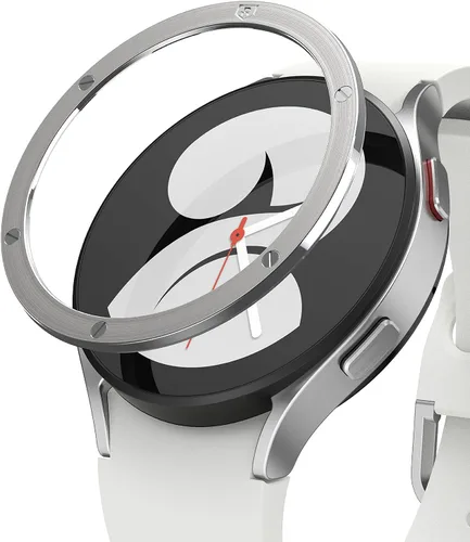 Miniatura 11 de Ringke Bisel Styling Compatible con Samsung Galaxy Watch 5 1.575 in y Galaxy Watch 4 (1.575 in) Marco Adhesivo Anillo Cubierta Anti arañazos