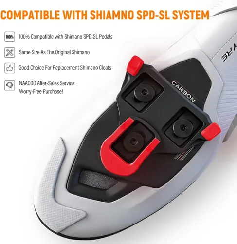 Miniatura 4 de Road Bike Cleats Compatible with Shimano SPD-SL Pedals,Durable Cleats for Road Bicycle&Outdoor Indoor Cycling,3-Hole Shoe Clips,0°/2°/6° Float