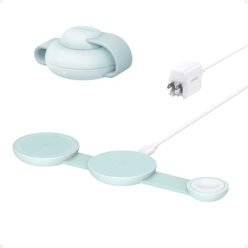 Miniatura 11 de Anker MagSafe Compatible MagGo UFO 3 en 1 Cargador, Estación de Carga Inalámbrica para iPhone 17, Certificado Qi2 de 15 W, Almohadilla de Carga