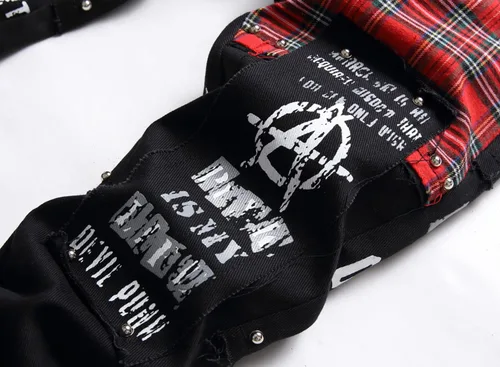 Miniatura 207 de Enrica Pantalones vaqueros estampados casuales para hombre