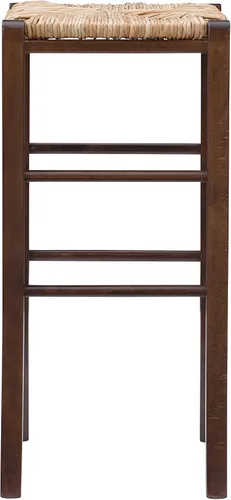 Miniatura 4 de Linon Asiento de hierba marina tejida natural, juego de 2 taburetes Augustus sin espalda, altura de barra