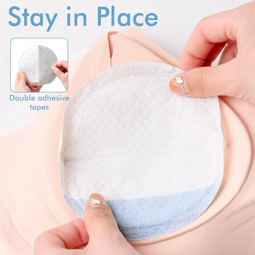 Miniatura 7 de NCVI Almohadillas de lactancia desechables superabsorbentes, 180 unidades, almohadillas para el pecho que se mantienen secas para fugas de leche