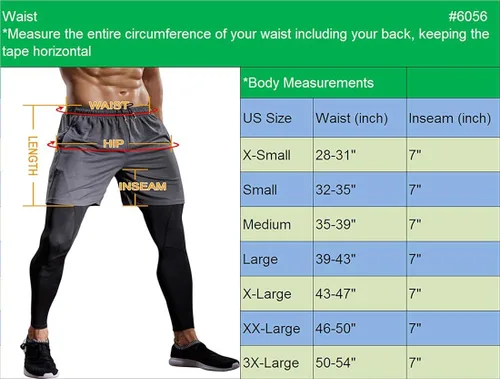 Miniatura 3 de NELEUS Pantalones cortos deportivos ligeros de entrenamiento con bolsillos para hombre