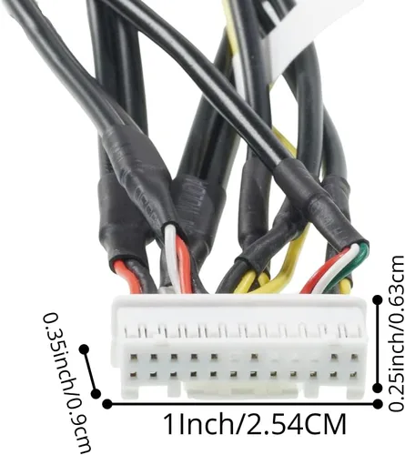 Miniatura 3 de Xtenzi Arnés de montaje de cable RCA para automóvil compatible con Pioneer DMH CDP1888, CDP1889 - XT91911