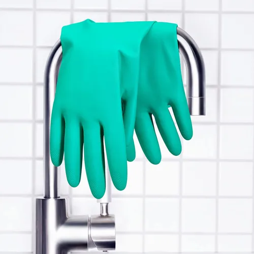 Miniatura 3 de ThxToms guantes de nitrilo para el hogar, resistentes al aceite, ácido, alcalinos y solventes