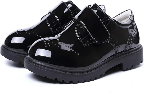 DADAWEN Zapatos de vestir Oxford clásicos de uniforme escolar para niño y niña (bebéniño pequeñoniño grande)