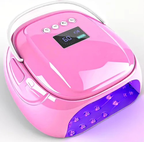 Miniatura 14 de Lámpara de uñas LED UV recargable de 126 W, secador de uñas inalámbrico portátil con sensor automático y 4 ajustes de temporizador, lámpara