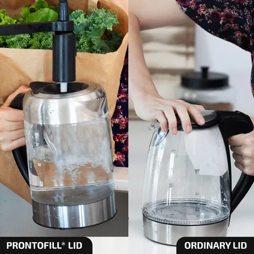Miniatura 7 de OVENTE Hervidor eléctrico con vidrio de borosilicato de 1.7 L, hervidor de agua instantáneo de 1500 W y calentador para café o té, libre de BPA