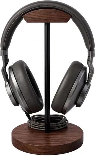 Miniatura 8 de Soporte para auriculares, de madera y metal, gancho de montaje para videojuegos, soporte de escritorio para auriculares, soporte de artesanía