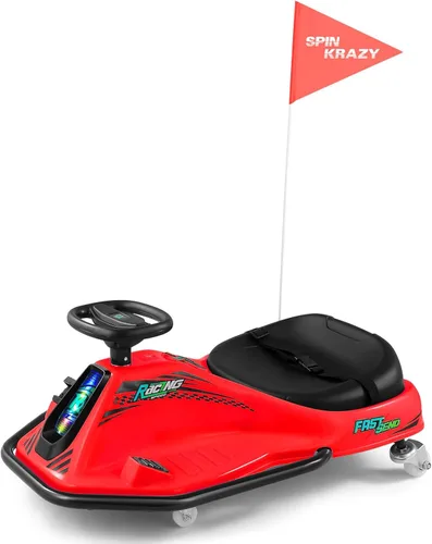 Miniatura 10 de Coche de deriva giratorio de 360 grados, Go Kart eléctrico de 24 V para niños con ruedas de repuesto, alta/baja velocidad, motor sin escobillas