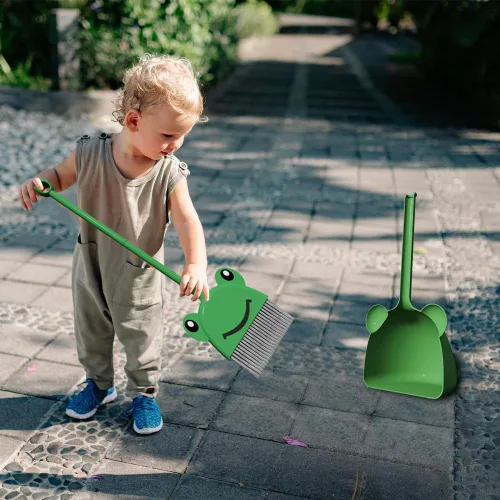 Miniatura 2 de Mini escoba con recogedor para niño I Juego de limpieza pequeño para niños, juego de simulación I juguetes de cocina para niños pequeños