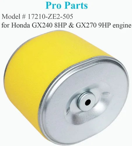 Miniatura 2 de HOODELL Paquete de 4 filtros de aire GX270 para motor Honda GX240 8HP GX 270 9HP, filtro de aire profesional EG3500X 17210-ZE2-505 17210-ZE2-822
