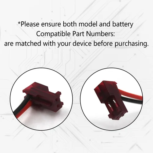 Miniatura 4 de Paquete de 5 baterías de repuesto de Ni-CD de 1.2 V 2000 mAh para Lithonia ELB0320 ELB1P201N2 ELB1P2901N ELB1210N Señal de salida Luz de emergencia