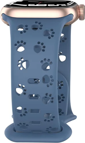 Miniatura 10 de Correa de silicona compatible con Apple Watch Band de 1.496 in, 1.575 in, 1.614 in, 1.654 in, 1.732 in, 1.772 in, 1.772 in, 1.772 in, 1.772 in, Humo