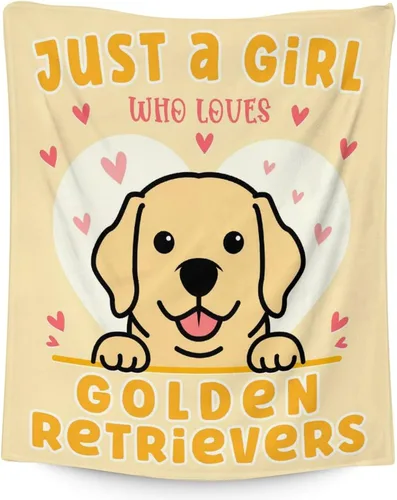 Miniatura 22 de Golden Retriever - Manta de regalo – 30 x 40 pulgadas, bonita manta de perro para amantes de los perros, niños, niños y niñas, mantas suaves