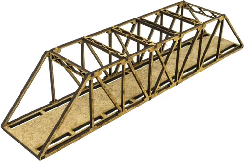 Miniatura 11 de War World Scenics - Puente de viga de MDF de calibre N de una sola vía (7.874 in) (elige color) - Escala de modelado ferroviario Modelo ferroviario