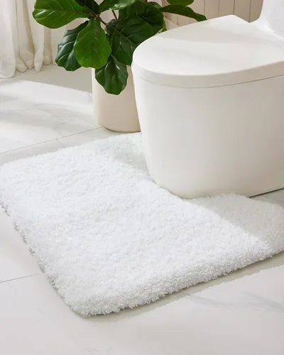Miniatura 50 de ILANGO Alfombras de Baño Beige 32" × 20" Antideslizantes y Súper Absorbentes Extra Gruesas Suaves, Alfombra de Baño Lavable para Piso, Alfombra
