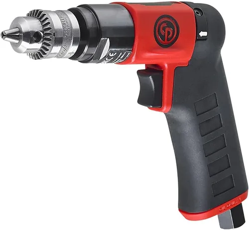 Miniatura 2 de Chicago Pneumatic CP7300RC - Taladro de potencia neumática, 1/4 de pulgada (0.256 in), reversible, mandril con llave, mango de pistola, 0.31 HP