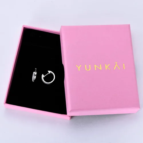 Miniatura 7 de Aretes de plata de ley 925 para mujer, aretes de aro de circonita cúbica 5A, regalos de joyería para ella