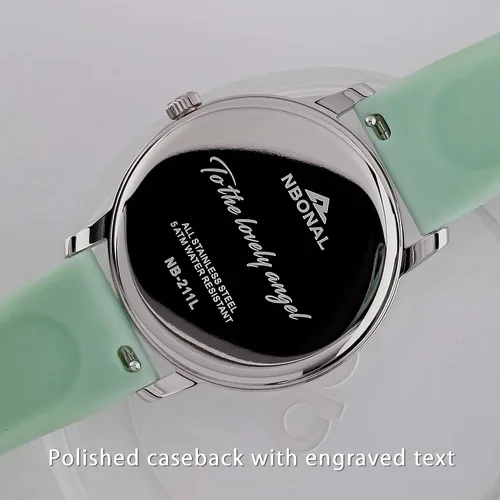 Miniatura 5 de NBONAL Nurse Watch Doctor Medical Student Watch for Women 50 Meters Waterproof Easy Read Glow White Dial 24 Hour Military Style Numbers NB-211L