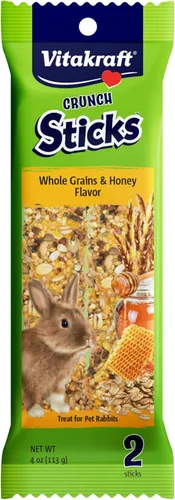 Miniatura 11 de Vitakraft Crunch Sticks - Golosinas de conejo - Zanahoria y miel - Palitos masticables de conejo (Wild Berry & Miel)