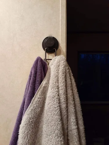 Miniatura 5 de JiePai Ganchos con ventosa al vacío, ganchos para toallas de baño, ducha, soporte para toallas de pared, organizador de toallas para cocina